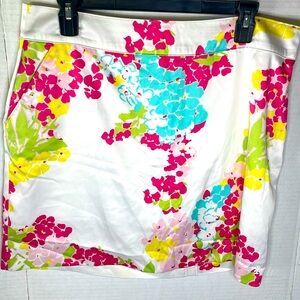Izod Golf white and floral Skort, size 12